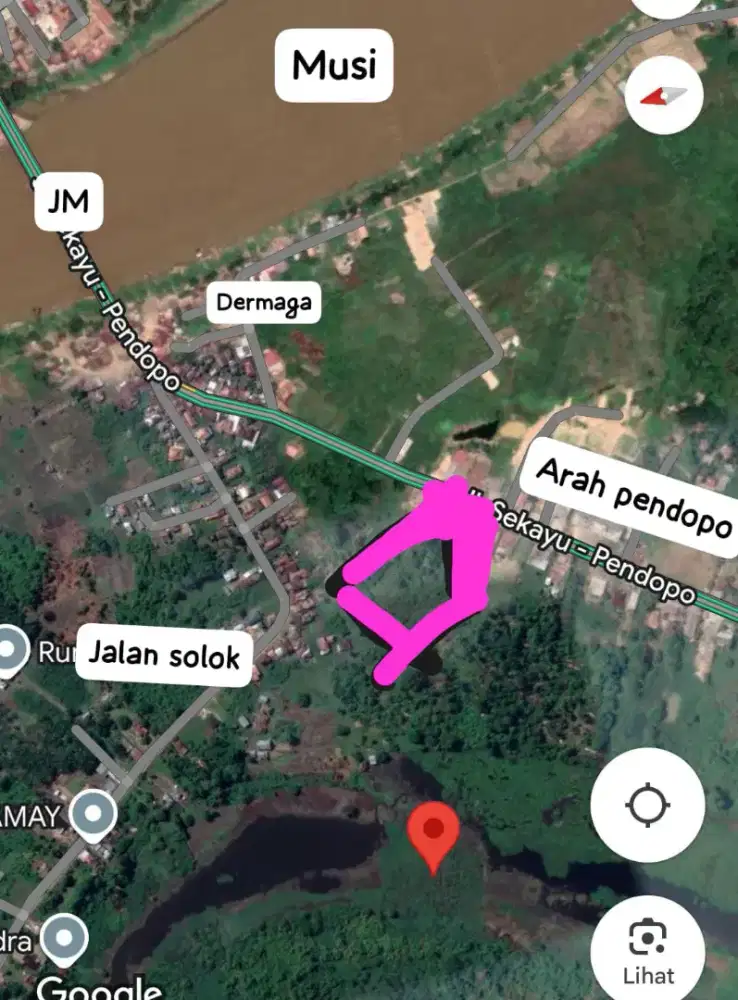 Dijual Tanah pinggir jalan aspal