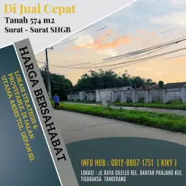 DI JUAL TANAH 574 DEPAN JALAN RAYA DAN SD