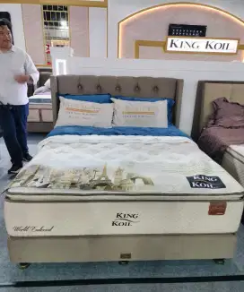 KING KOIL WORLD ENDORSED 160X200 FULL SET. DIVAN&HEADBOARD OHIO (BARU)