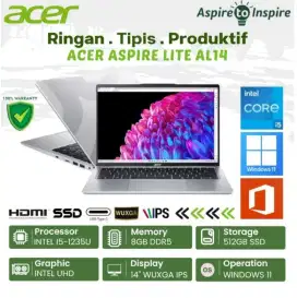 PROMO !!! ACER ASPIRE LITE AL14 CORE I5-1235U/RAM 8GB/SSD 512GB