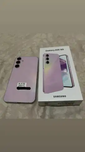 Dijual samsung A55 8/256gb violet