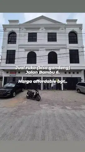 Jual ruko (bisa gandeng) daerah Krakatau jln Pelita 6, murah