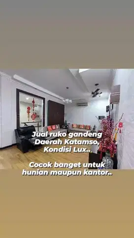 Jual ruko gandeng daerah Katamso, kondisi sangat baik mewah strategis