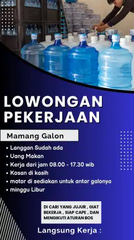 Lowongan pekerjaan Mamang Galon