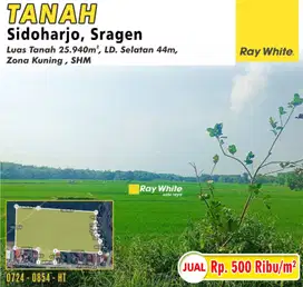 Dijual Tanah Sidoharjo, Sragen