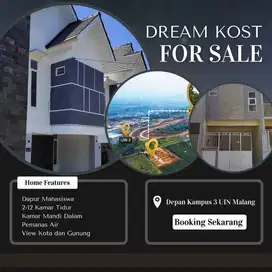 dijual rumah kos full perabot depan kampus uin kedokteran