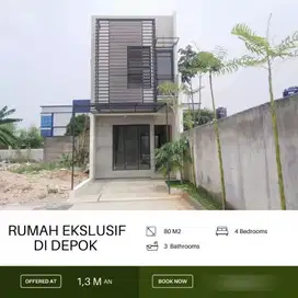 Rumah Dijual 2 Lantai di Depok KPR Syariah Tanpa Bank Surat SHM