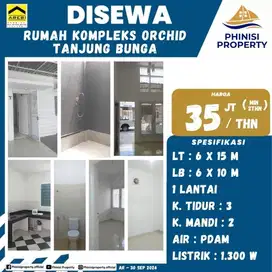 DISEWA RUMAH KOMPLEKS ORCHID TANJUNG BUNGA MINIMAL 2 TAHUN