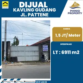 DIJUAL KAVLING DI PERGUDANGAN JL. PATTENE