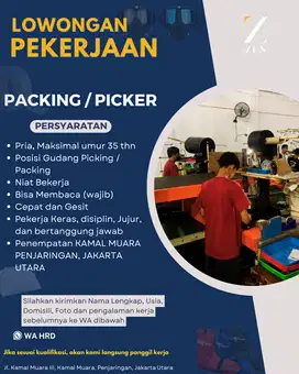 LOWONGAN PACKING / PICKER ONLINE SHOP