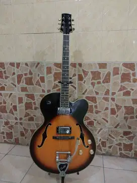 Gitar akustik elektrik Hollow