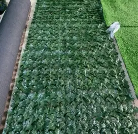 Tanaman artificial daun pagar ukuran 1×3 meter