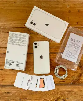 Iphone 11 64gb White IBOX GARANSI APRIL 2025 Malang Batu