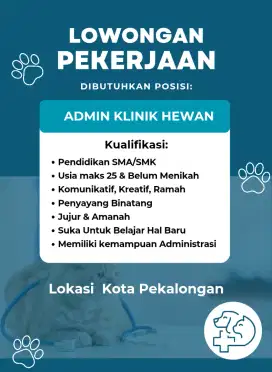 Admin Klinik Petshop