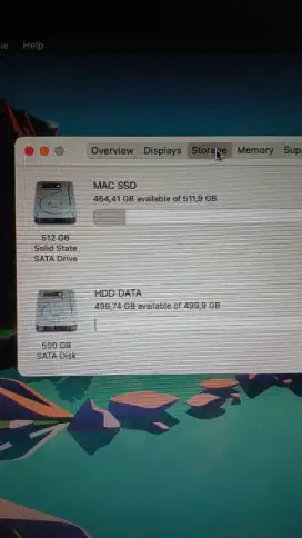 Macbook pro 2012 SSD 512 gb