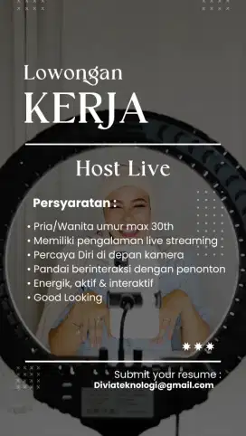 LOKER LIVE STREAMING/HOST