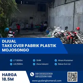 Dijual Cepat Take Over Pabrik Plastik Aktif 3000m2 Mojosongo,Solo BU !