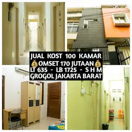 JUAL KOS KOST KOSAN KOSTAN 100 KAMAR DI GROGOL JAKARTA BARAT