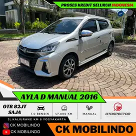 (Km47rb) Ayla 1.0 D Manual 2016 Sudah FACELIFT ISTIMEWA Kredit Murah