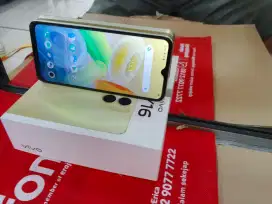 Vivo Y 16 Ram 6/128 gb lengkap normal no minus