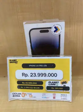 KREDIT IPHONE 14 PRO 1TB GARANSI RESMI IBOX