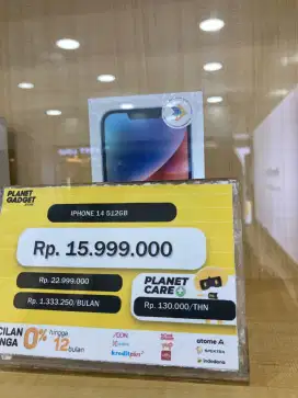 KREDIT IPHONE 14 512GB GARANSI RESMI IBOX