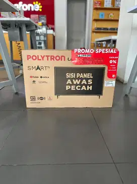 CASH KREDIT POLYTRON SMART TV ANDROID 32” GRATIS 1-2x CICILAN