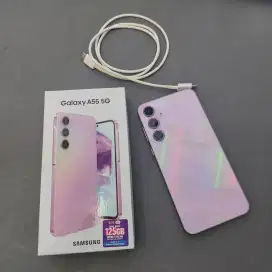 Samsung Galaxy A55 5G Ram 8/256 Lilac Bekas Kondisi Super Mulus