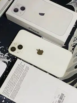 iPhone 13 White 128GB Mulus Terima Tukar tambah