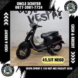 Vespa Sprint S IGET ABS 2020 Black Opaco Doff (AVAILABLE)✅