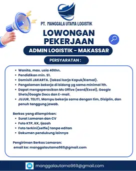 ADMIN LOGISTIK JAKARTA