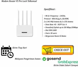 Modem Advan Router V1 Pro Lock Telkomsel 4G LTE