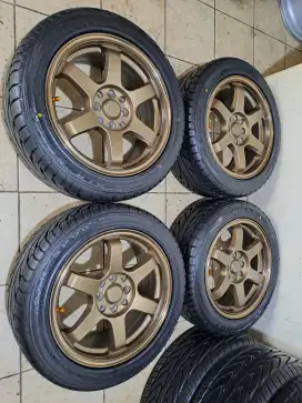 Velg TE37 R16 4x100 & 4x114 +Ban 99%