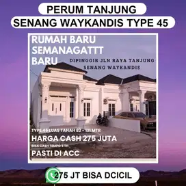 RUMAH DTANJUNG SENANG WAYKANDIS DAN KAVLING RUKO NYA DJUAL DP MURAH