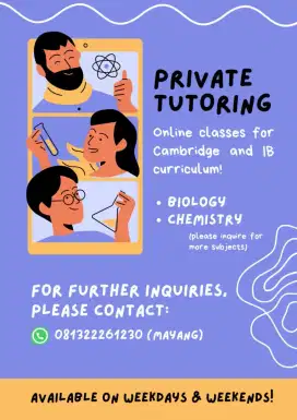 LES PRIVATE TUTORING CAMBRIDGE / A LEVEL / IGCSE / IB CURRICULUM