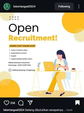 Lowongan Kerja Admin Chat Loker