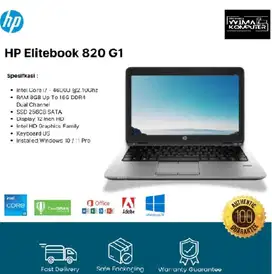 HP Elitebook 820 G1 CORE i7 G4 12 Inch SSD 256GB  RTV/NK