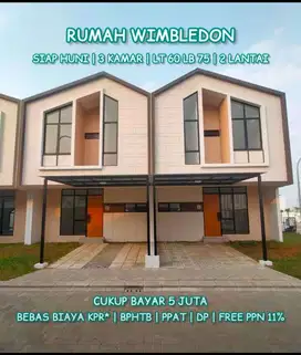 Jual rumah Cluster Wimbledon Jababeka 5 JT langsung HUNI