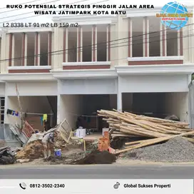 Jual Cepat Ruko Potensial Poros Jalan Utama Area Wisata Kota Batu