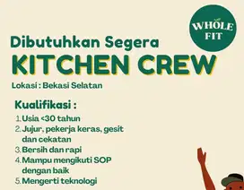 Dicari Karyawan Part Time Cloud Kitchen di Bekasi Selatan