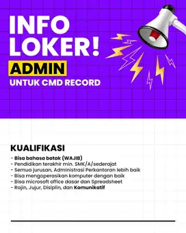 LOWONGAN ADMINISTRASI