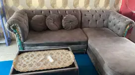 Sofa  dan meja letterL