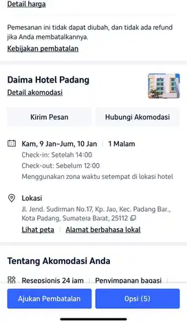 Tiket hotel Daima Padang