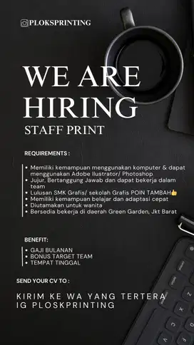 Staff Copy and Print Percetakan