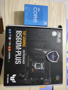 Dijual Motherboard ASUS TUF GAMING B560M-PLUS + Intel Core i5-11400F