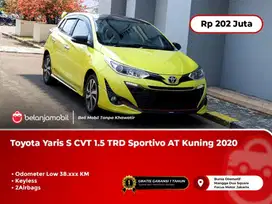 [ LOW KM ] Toyota Yaris S CVT 1.5 TRD Sportivo AT Kuning 2020/2021