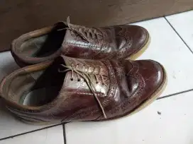 spatu kulit pria warna coklat uk42