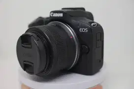 CANON R50 LIKE NEW FULLSET LENS 18-45MM seperti baru