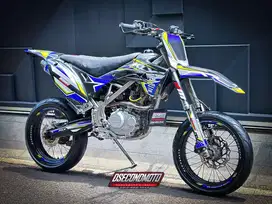 KLX 150 BODY GORDON SUPERMOTO GANTENG  SIAP TRABAS TOURING