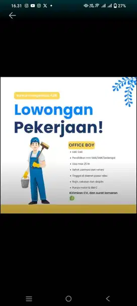 LOWONGAN OB DAERAH JAKARTA TIMUR PASAR REBO